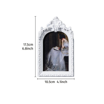 cadre photo vintage noir blanc orné résine baroque décoration photo moderne