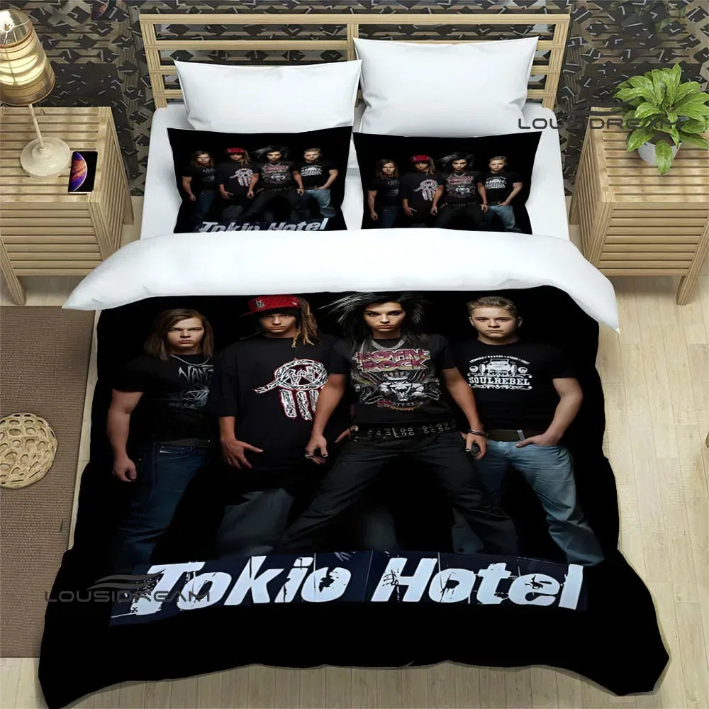 Housse de couette Tokio Hotel couleur noire