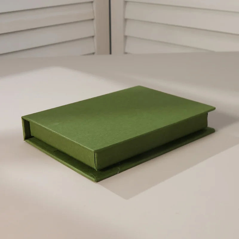 boîtes bijoux réutilisables velours opaques vert olive blanc classiques