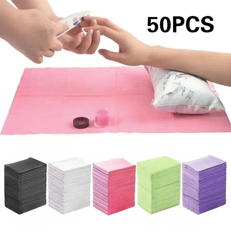 serviettes papier rayées noir blanc rose vert violet simple package 50 feuilles vernis ongles