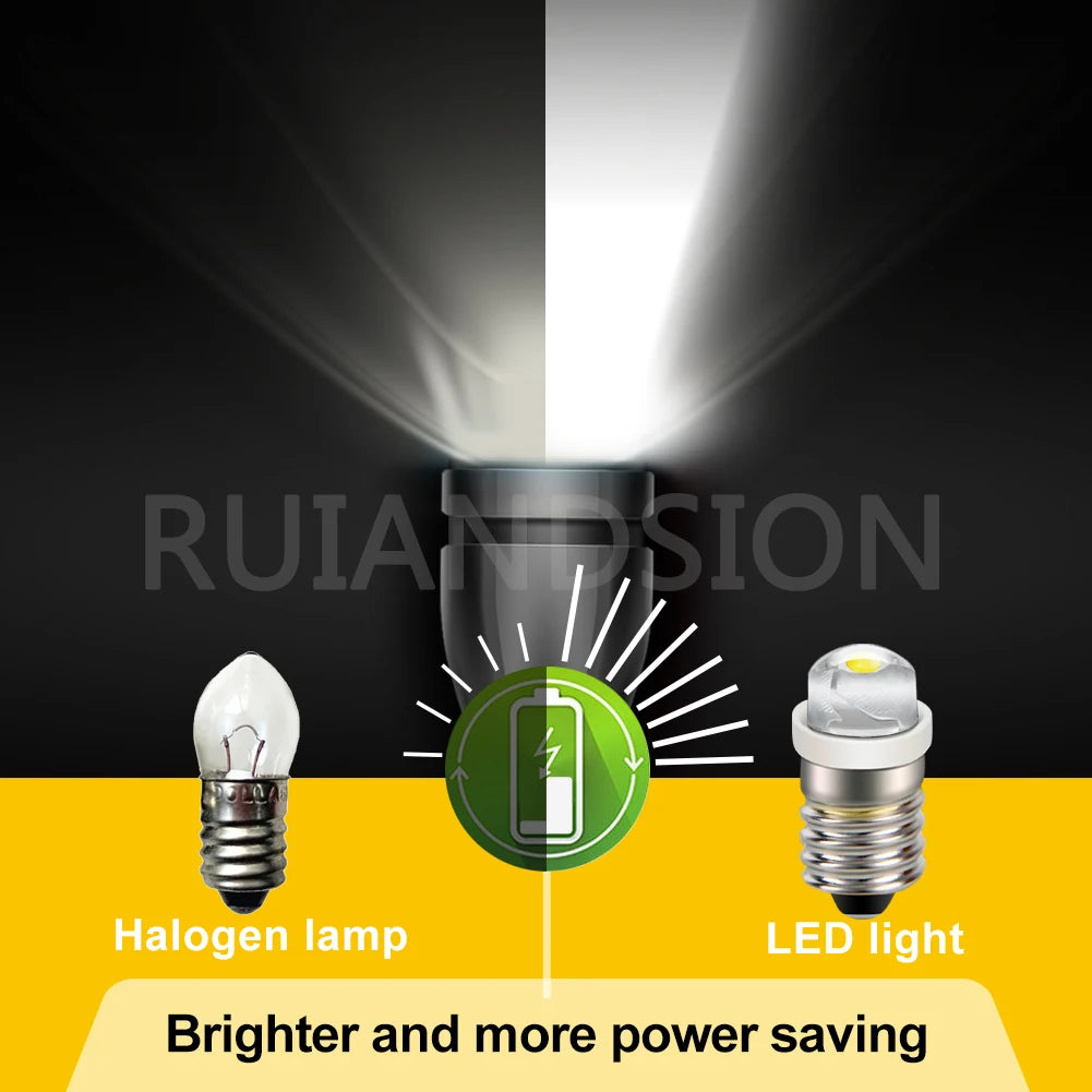 ampoule led torches 5w e10 3v 5v 6v 9v 12v 24v blanc argenté moderne