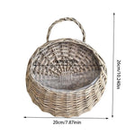 panier suspendu tressé rotin noir beige marron rustique anneau métallique plante artificielleintérieur jardinDecoration