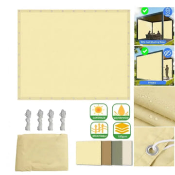 voile résistante uv imperméable moderne couleur beige gris marron vert foncé uni extérieur jardin