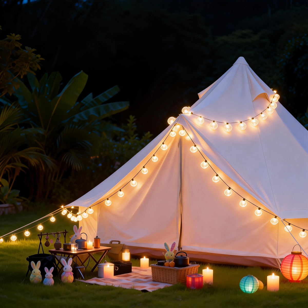 guirlandes lumineuses solaires led jaune orangé boules rondes patio jardin decoration nocturne modes auto