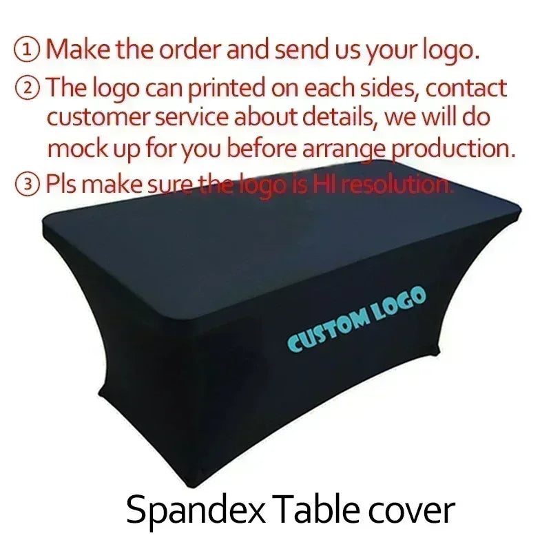 nappe table extensible spandex moderne noire bleu marine jaune verte rouge personnalisable mariage hôtelextérieur