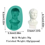 moules silicone bustes sculptés classiques aromathérapie gypse résine époxy decoration gâteau blanc vert