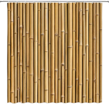 rideau douche polyester motif bambou naturel opacité tapis toilette beige clair vert clair 70x70cm