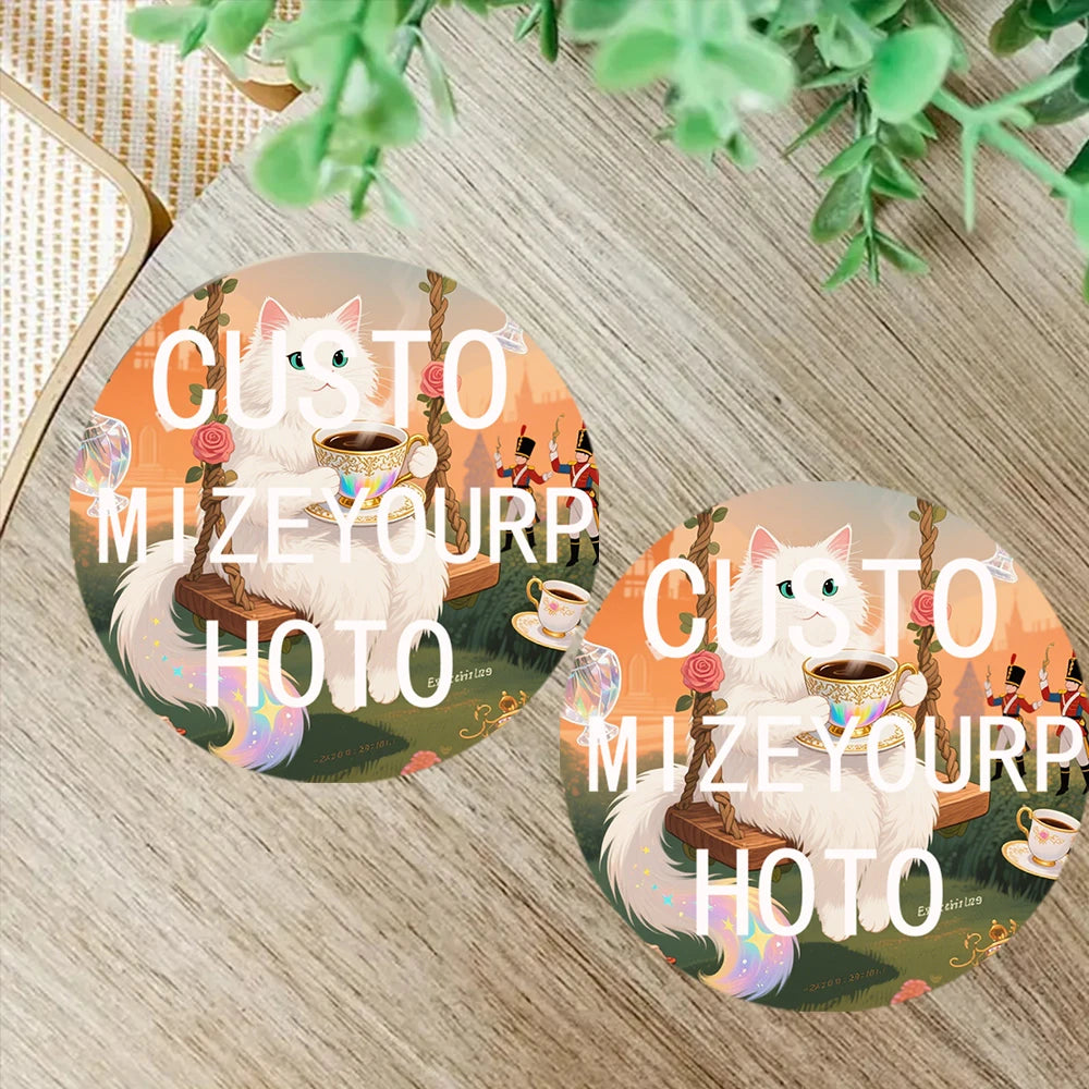 Sous-verres en bois avec impression UV pour décoration d'intérieur