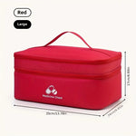 trousse médecine rouge réutilisable sac rangement oxford pratique compartiments médicaments première aide emergencesécole