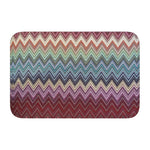 tapis moderne multicolore zigzag antidérapant polyester extérieur intérieur bain chambre