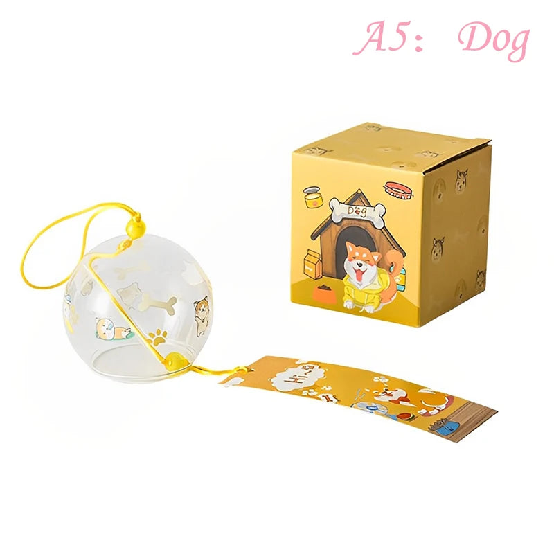 cloche vent japonaise transparente poissons floral ruban maison spa cuisine traditionnelle