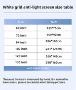 écran projection anti lumiere blanc texture tissée moderne velcro 60 72 84 100 120