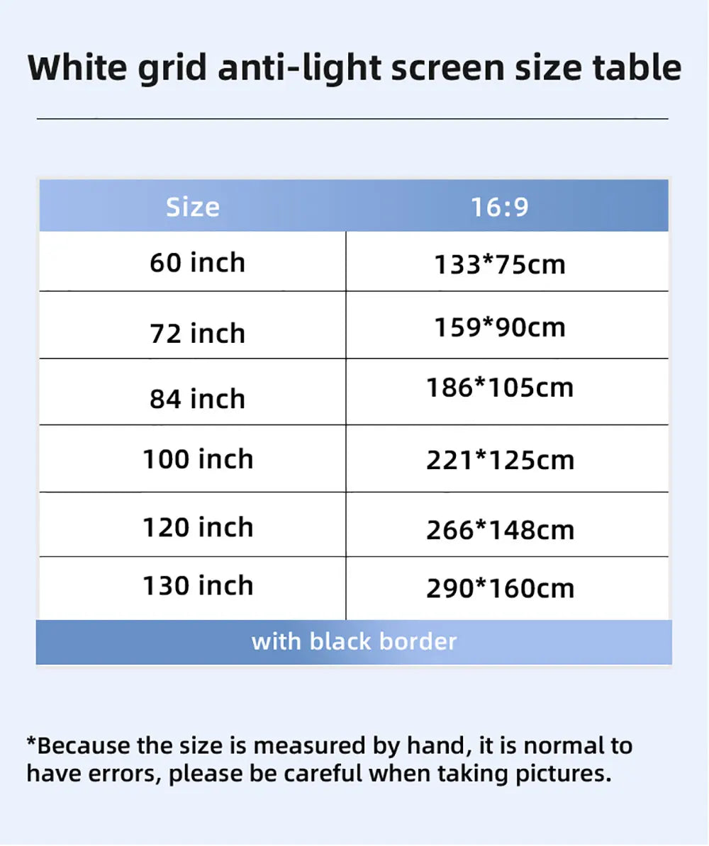 écran projection anti lumiere blanc texture tissée moderne velcro 60 72 84 100 120