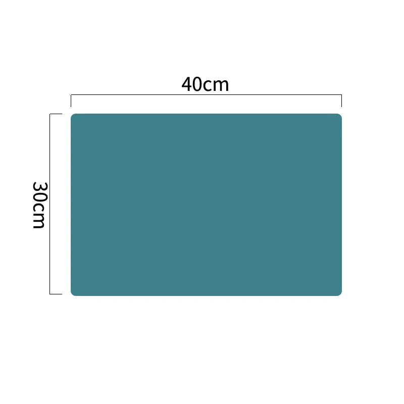 tapis table silicone bleu gris jaune vert uni minimaliste antidérapant isolant thermique