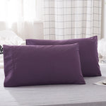 protège oreiller gris uni moderne qualité polyester lit maison simple 20x30inch