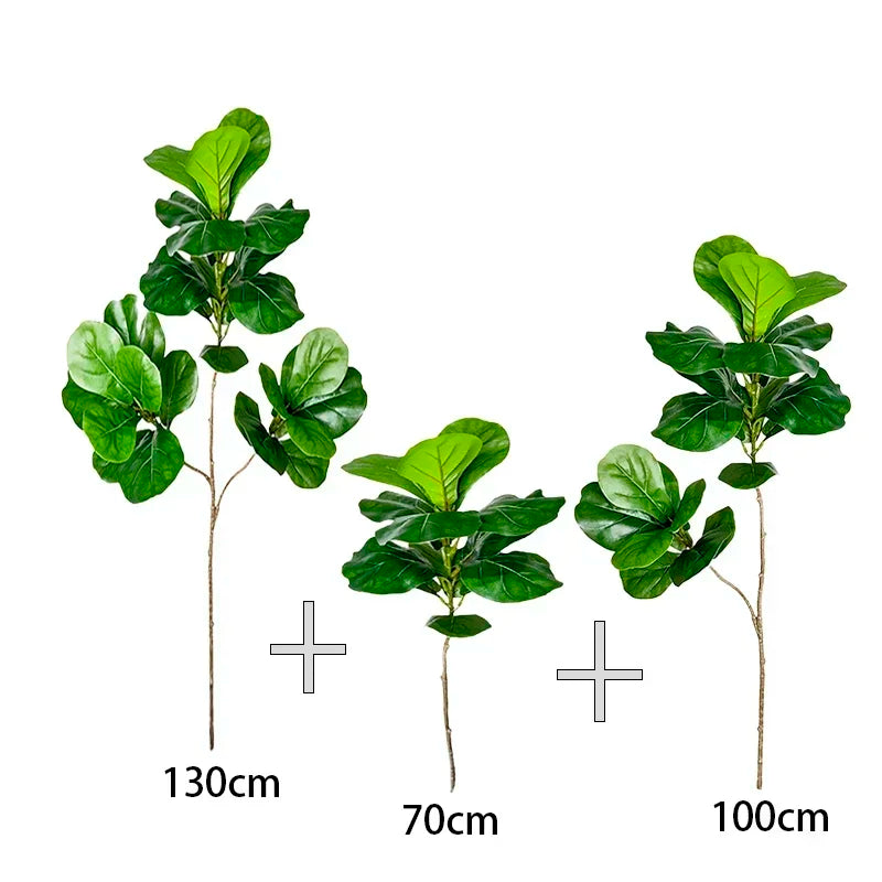 Plante artificielle ficus grande feuilles vert moderne décoration extérieure intérieure 100cm 150cm
