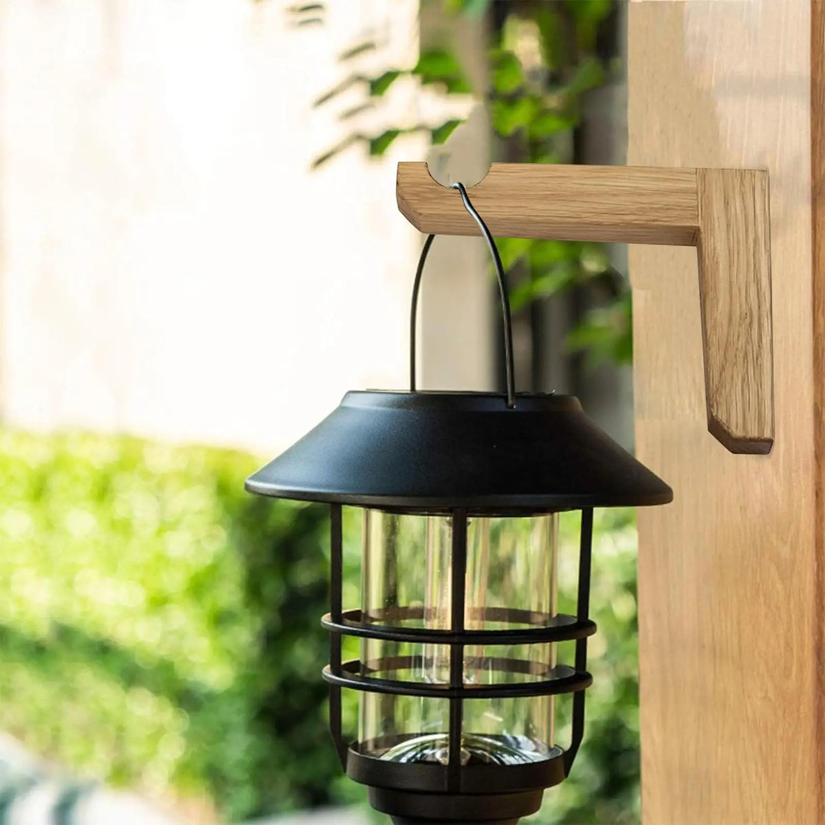 supports muraux suspension plantes bois naturel noir vis modernes minimalistes