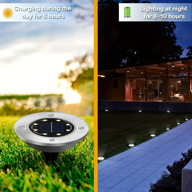 lampe solaire argentée moderne led ip44 extérieure autocontrôle