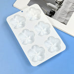 moules silicone pâtisserie motifs fleurs rayures six cavités démoulage facile gâteaux décorations desserts préparation