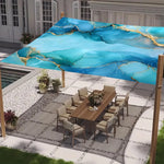 tapis sol multicolore fleurs modernes pop art ruban fixation 150x150cm 185x185cm 240x185cm