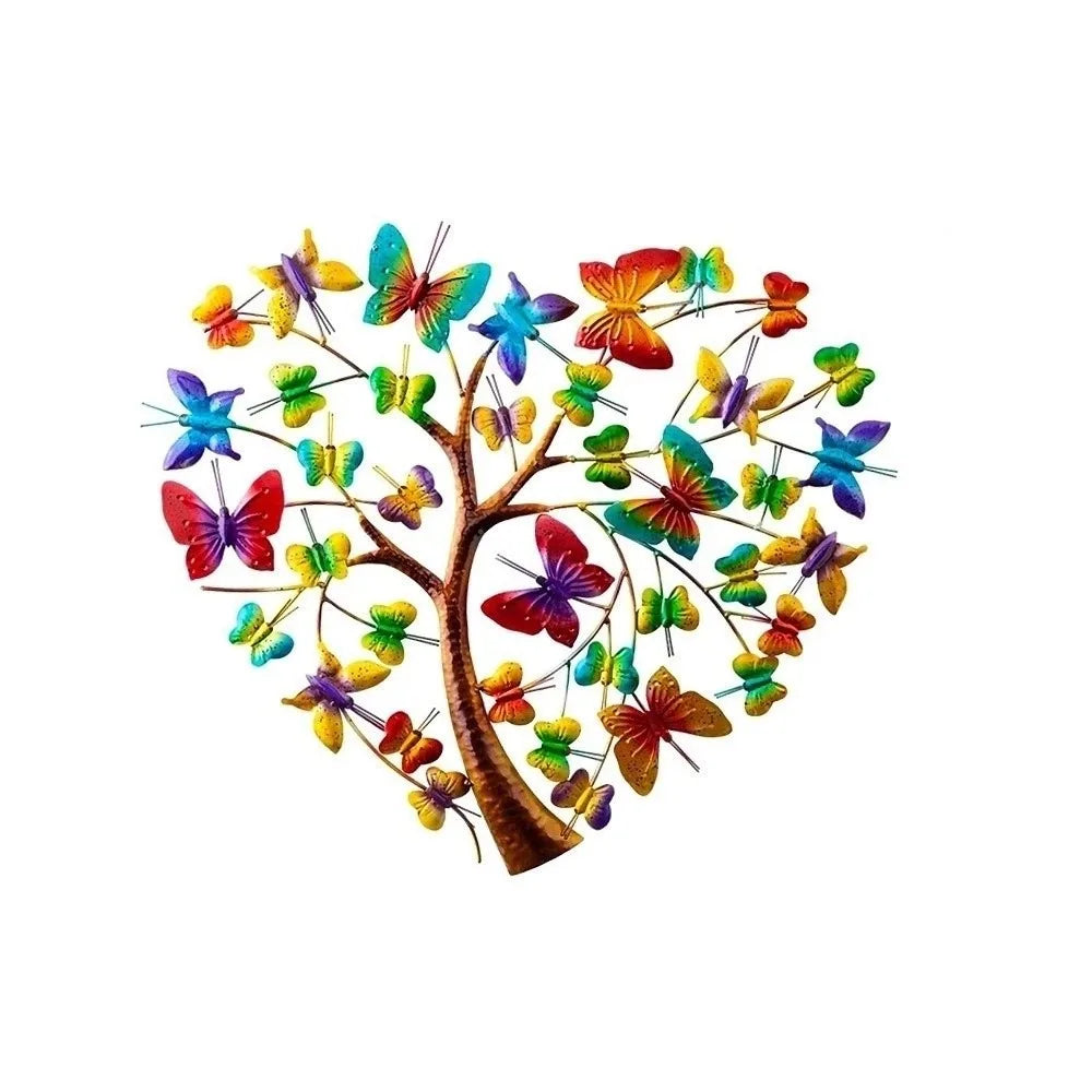 décorations murales multicolores animaux modernes adhésifs extérieures intérieures fleurs papillons