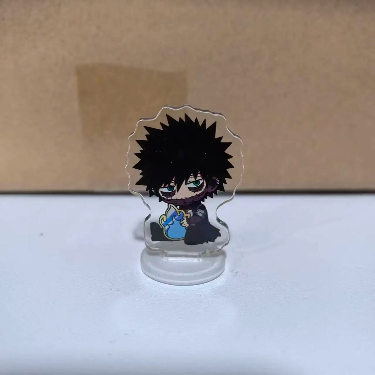 porte clés figurines acryliques transparentes personnages animés cartoon support rond my hero academia