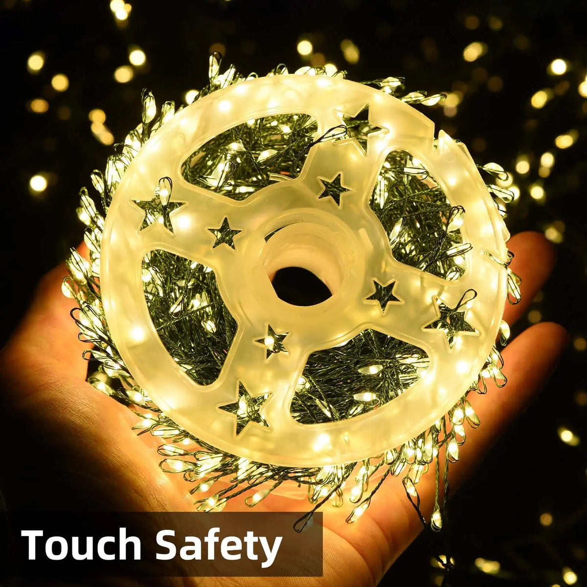 guirlande lumineuse multicolore étoiles dorées moderne adhésif télécommande contrôleur LED noël mariage