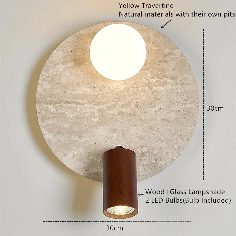 applique murale moderne pierre beige minimaliste éclairage quotidien 249lm 90260v
