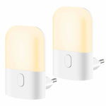 veilleuse nuit led capteur lumière réglable blanc chaud moderne adhésif prise eu sensor dusk