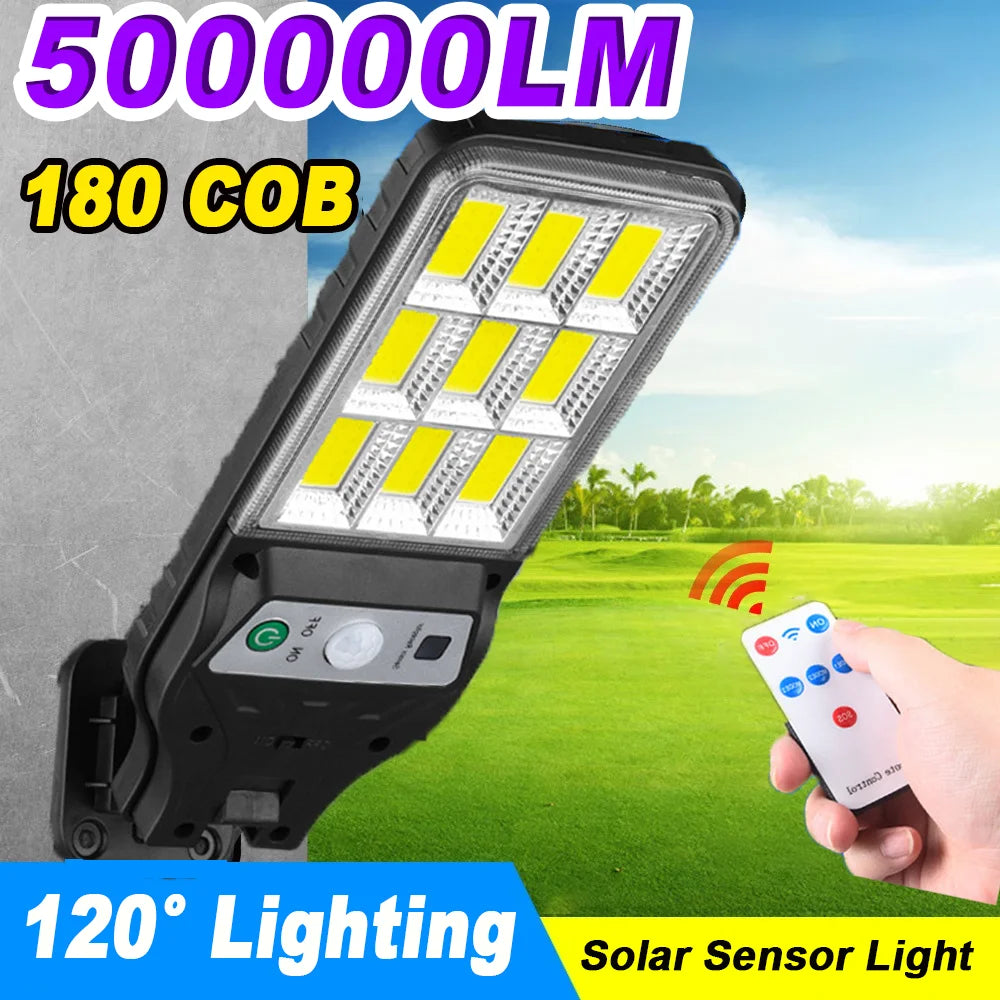 lampe solaire moderne noire jaune éclairage extérieur led télécommande détecteur mouvement ip65 abs