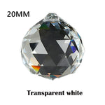 boule cristal transparente facettée décorative attrape soleil prisme arc ciel suspension maison