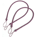 corde rideaux tissée main moderne anneaux gris marron noir blanc bleu marine rouge vert