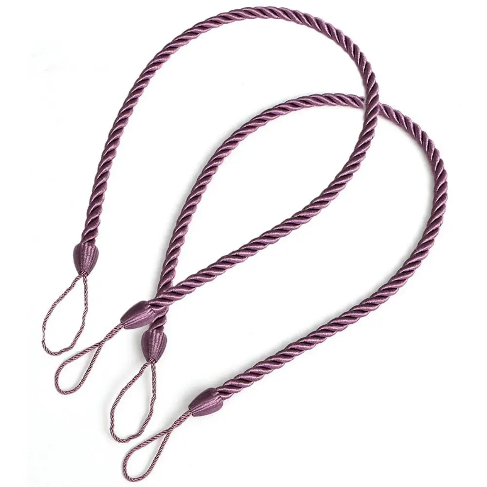corde rideaux tissée main moderne anneaux gris marron noir blanc bleu marine rouge vert