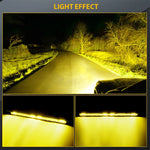 barre led jaune 10 20 pouces spot flood tout terrain ip67 clips modernes