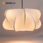 suspension lumineuse moderne blanche lotus fer soie plafonnier minimaliste toucher on off
