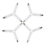sangles élastiques ajustables clips métalliques maintien draps lit noir modernes 70cm 280cm