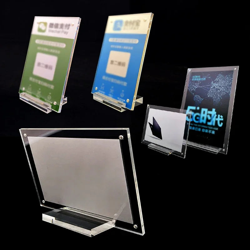Cadre photo transparent de 10 pouces avec certificat