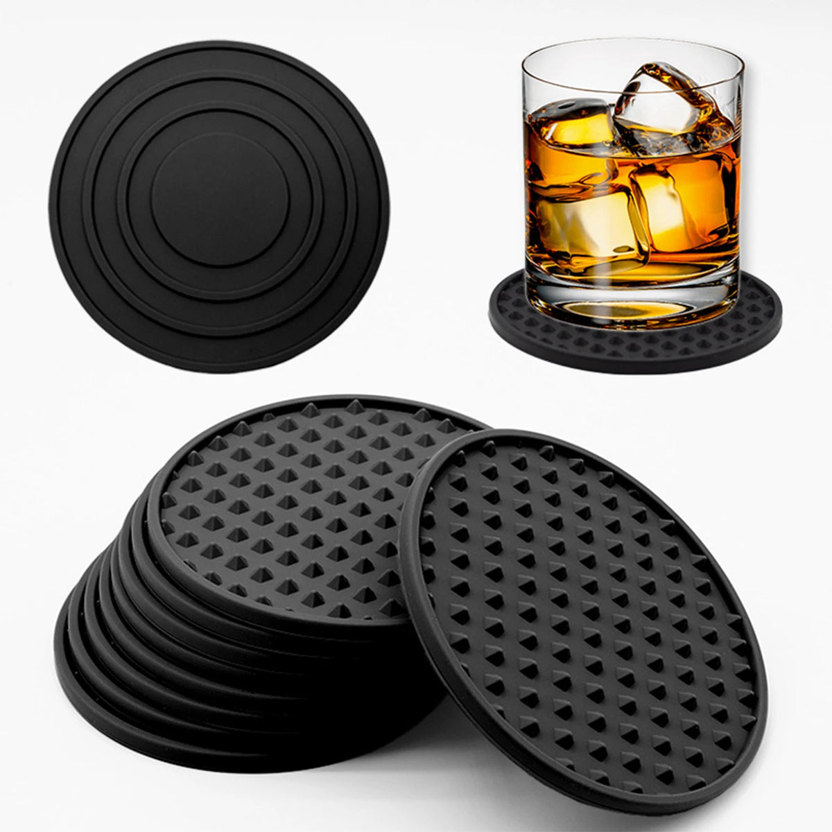 protège verre moderne perforé silicone respectueux environnement noir vert rose bleu gris