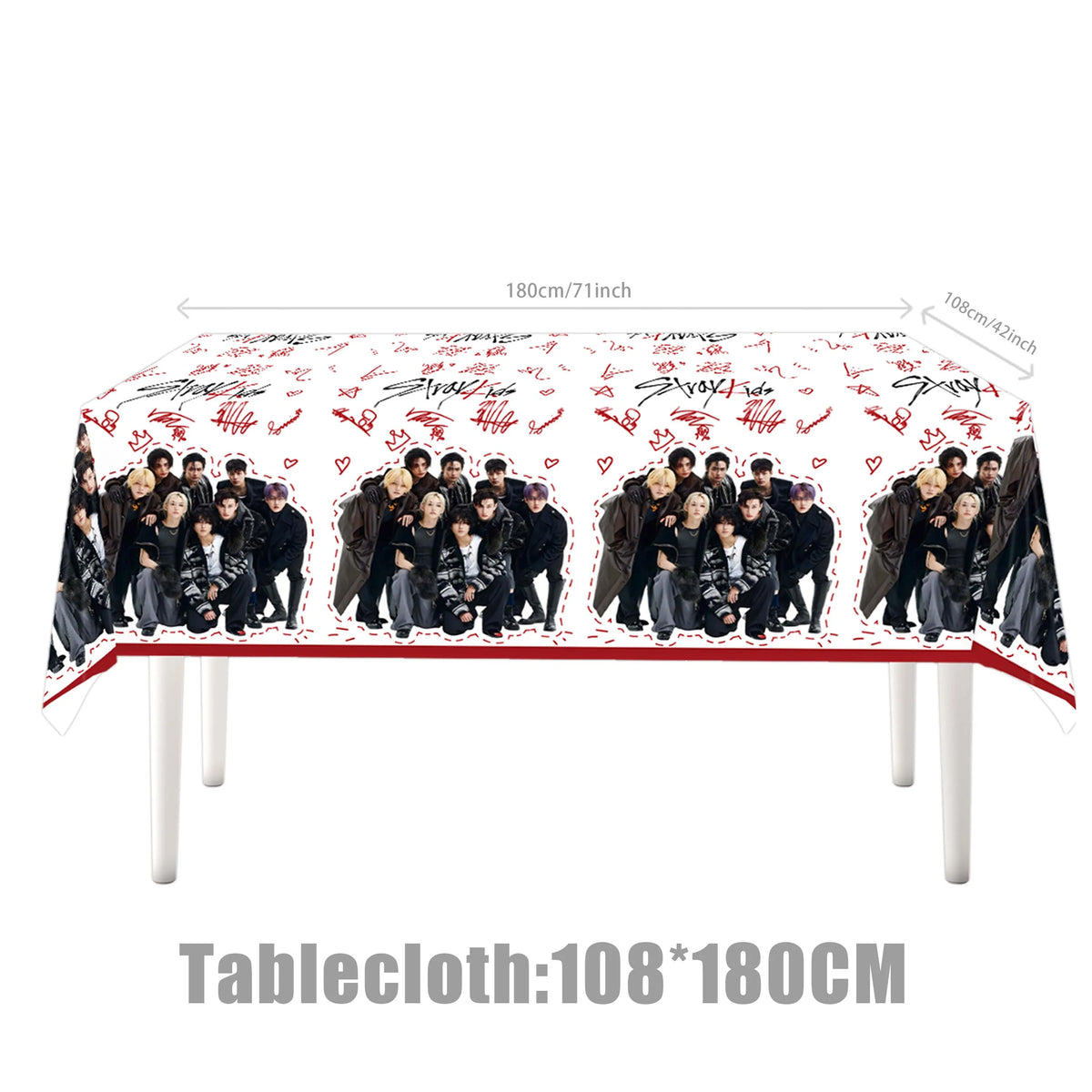 ensemble vaisselle jetable anniversaire stray kids gobelets assiettes serviettes guirlande décorations fête papier