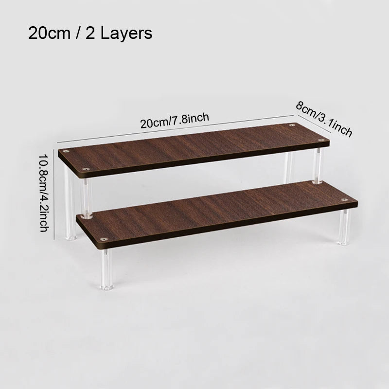 présentoir bois marron moderne étagère transparent vis fixations mariage anniversaire