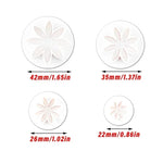 décoration pâtisserie fleurs motifs pétales lisses mignon lilas rose orange jaune blancOpaque
