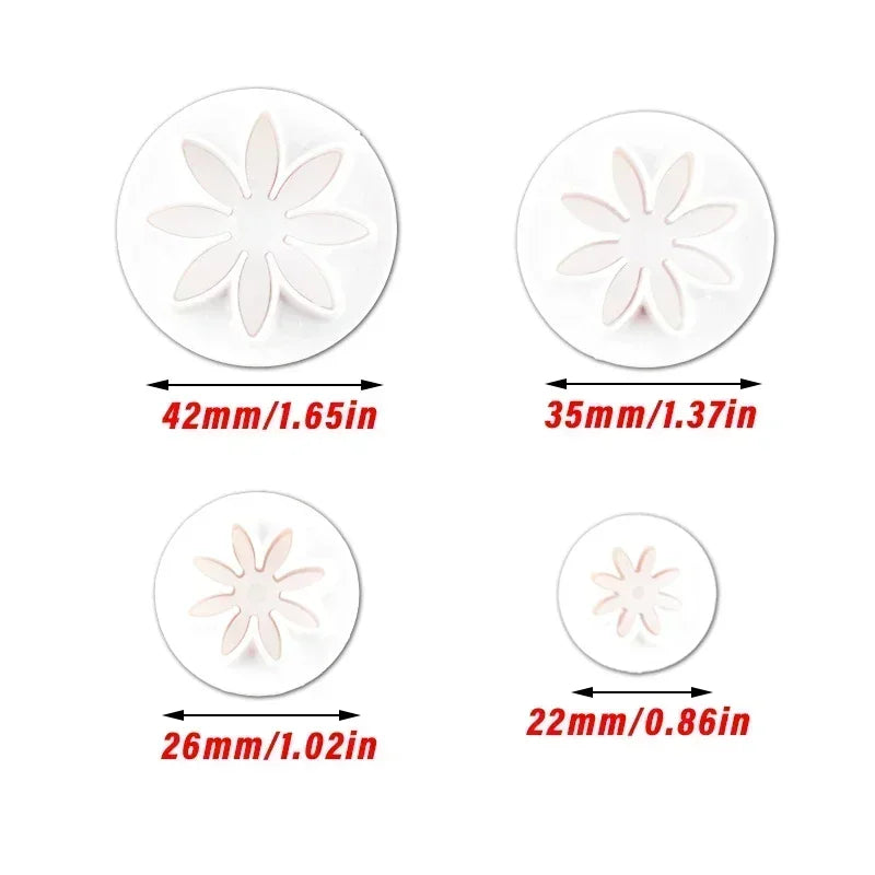 décoration pâtisserie fleurs motifs pétales lisses mignon lilas rose orange jaune blancOpaque