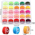 rangements bobines fil coudre boîte acrylique moderne accessoire couture organisation bricolage palette couleurs