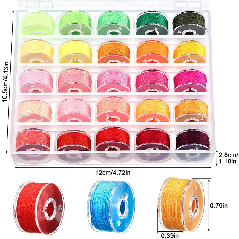 rangements bobines fil coudre boîte acrylique moderne accessoire couture organisation bricolage palette couleurs