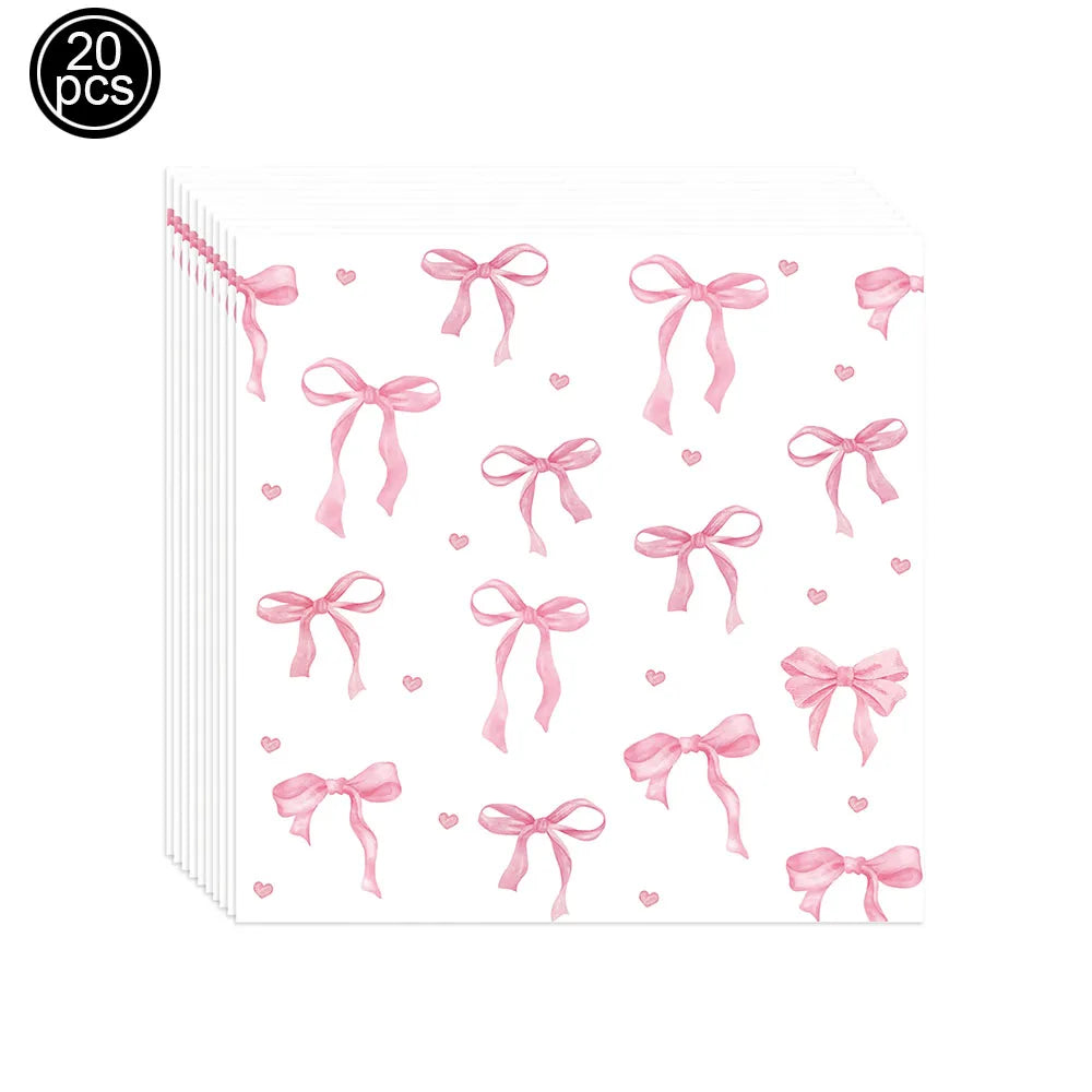 vaisselle jetable fête anniversaire mariage blanc rose arcs coeurs rayures pop corn sac cadeau