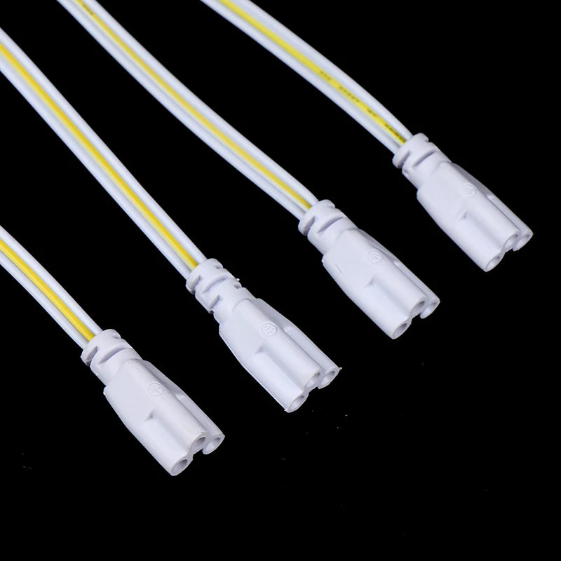 câble flexible blanc jaune rayures horizontales modernes connecteurs led t4 t5 t8 24v 20cm