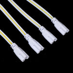 câble flexible blanc jaune rayures horizontales modernes connecteurs led t4 t5 t8 24v 20cm