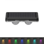 spots solaires led changeants ip65 moderne panneau solaire intégré clips facileextérieur noir mat