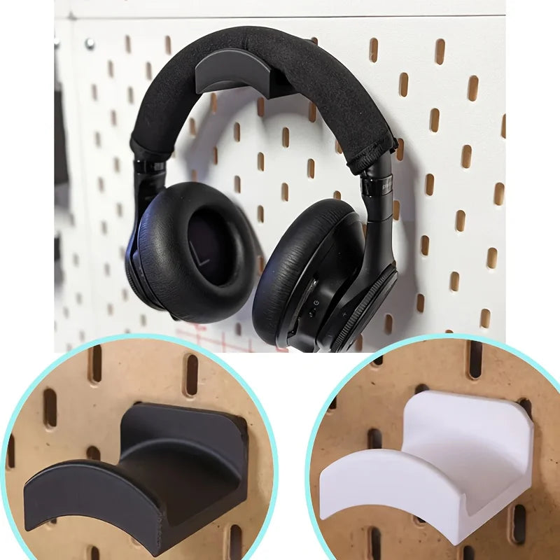 support casque noir blanc moderne adhésif organiser plastique gọn