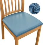 housse siège chaise moderne simili cuir texturé noir blanc beige orange bleu marron gris